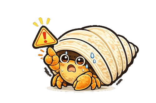 注意を促す表情のやどまるのイラスト